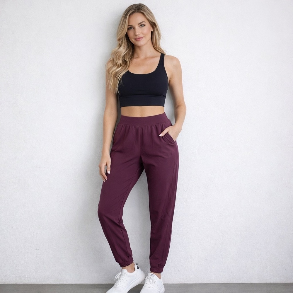 Lululemon Adapted State Jogger Cassis Size 4 High Rise Tapered Athletic